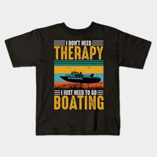 Booting Motorboat Yacht Sea Lake Kids T-Shirt